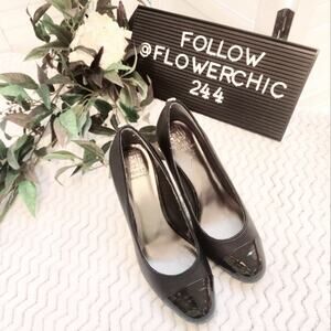 MONET PATENT LEATHER BLACK HEELS SIZE 8